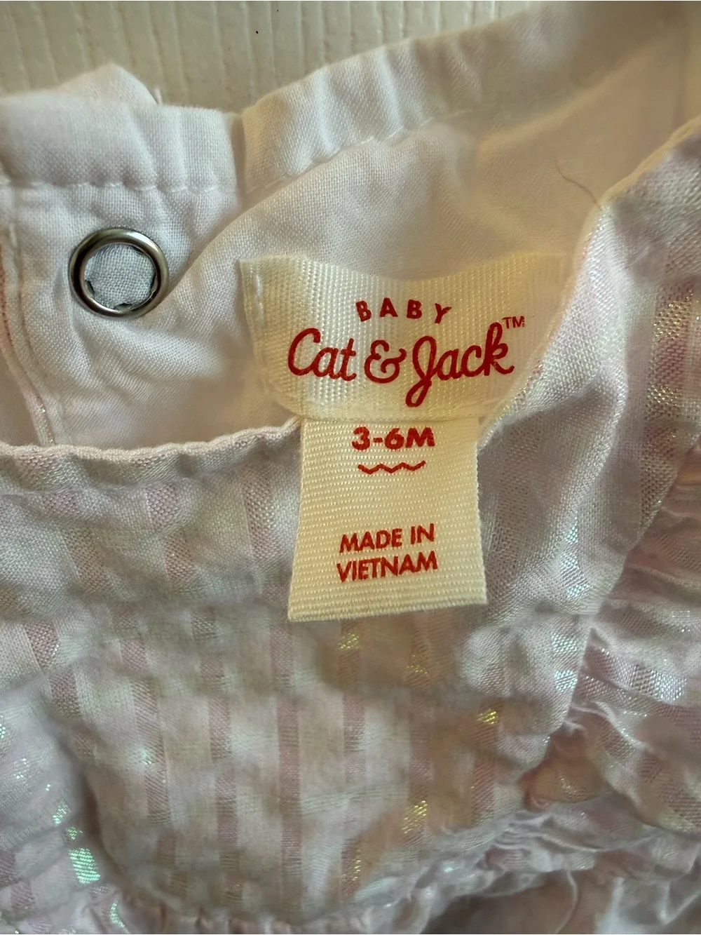 Cat & Jack Light Pink Ruffle Romper